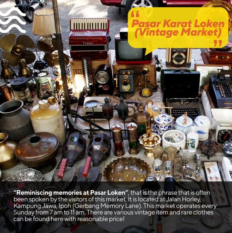 Pasar Karat Loken Vintage Market Perak Malaysia